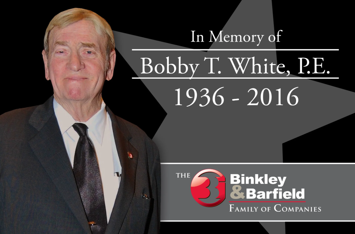 Engineering Community Mourns the Loss of Colleague and Friend Bobby T. White, P.E.