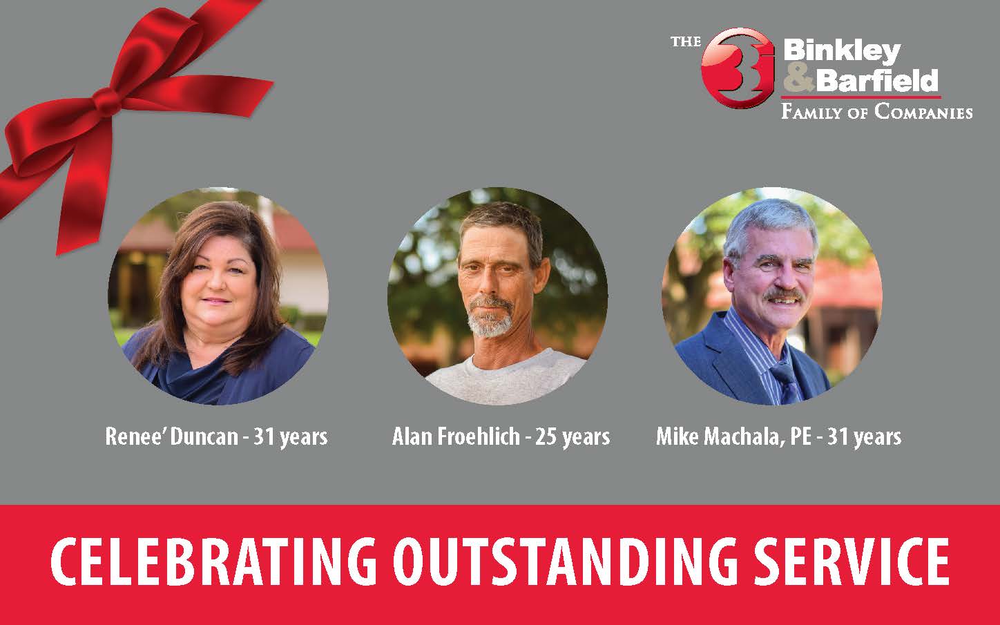 Celebrating Outstanding Service to the BBI Family of Companies