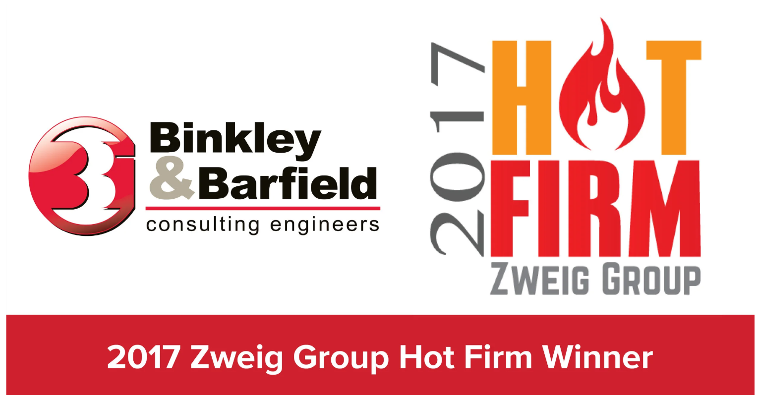 BinkleyBarfield Ranks on the 2017 Zweig Group Hot Firms List