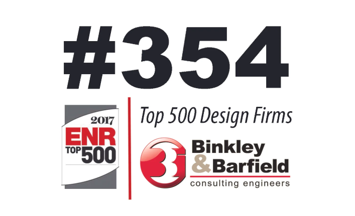 BBI ranks on the 2017 ENR’s Top 500 Design Firms
