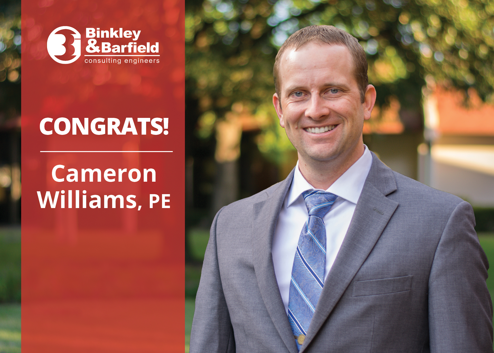 Cameron Williams, PE, PTOE, PTP, Promoted to Managing Director of BBI’s Traffic Group in Richardson