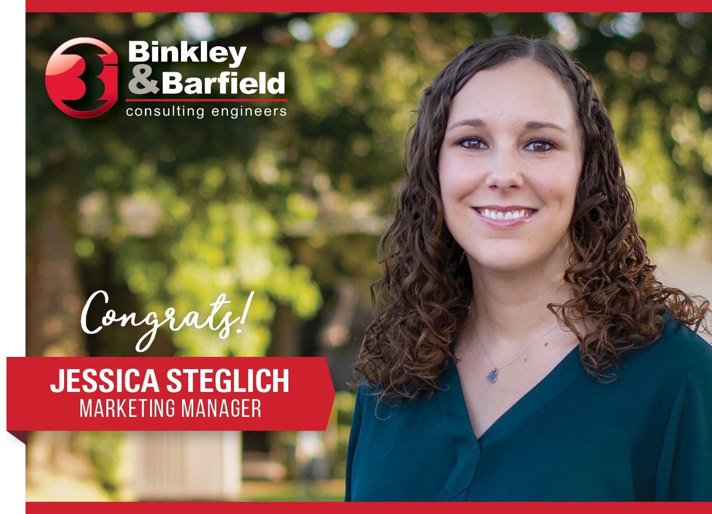 Congrats: Jessica Steglich