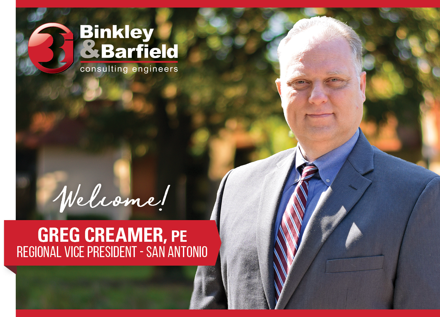 Welcome: Greg Creamer, PE