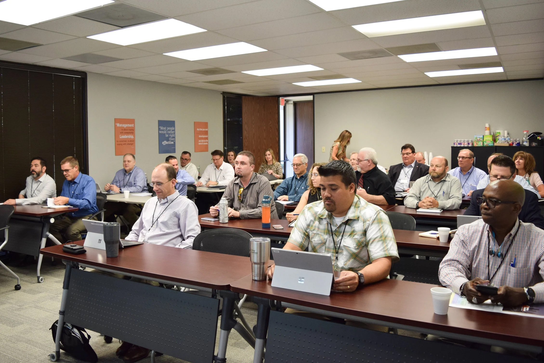 Binkley & Barfield Family of Companies’ team leaders come together for the Mid-Year Strategic Review