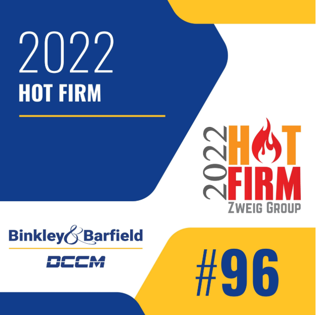 Binkley & Barfield | DCCM is a 2022 Zweig Group Hot Firm!