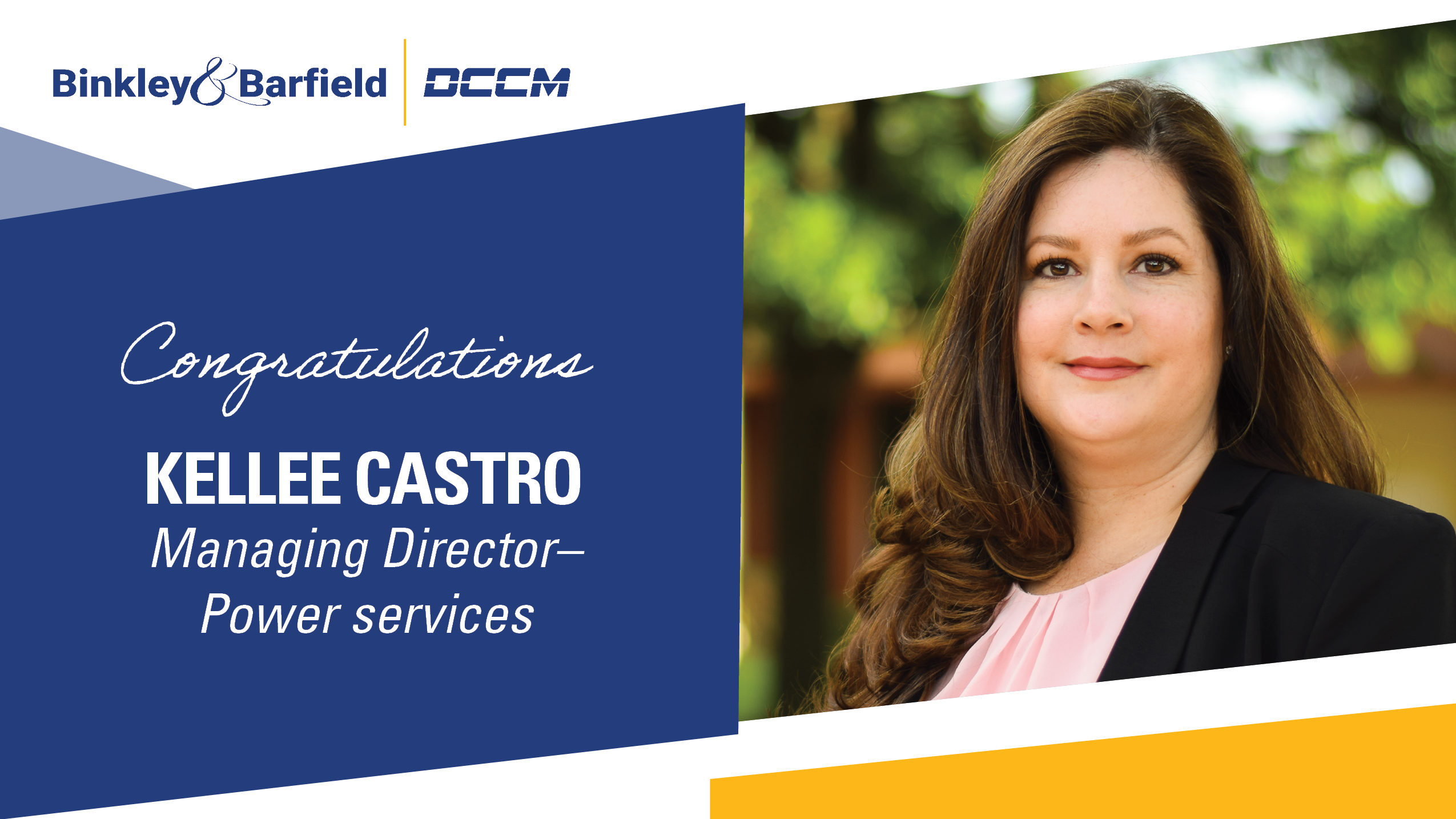 Kellee Castro promoted as Binkley & Barfield’s first female Managing Director