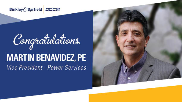 Martin Benavidez Promoted to Vice President – Power Services