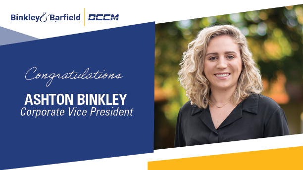Ashton Binkley promoted to Corporate Vice President